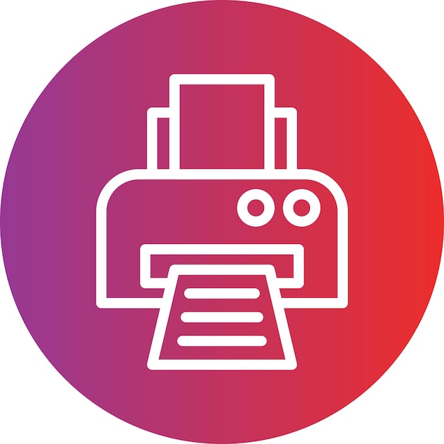 Vector Design Printer Icon Style