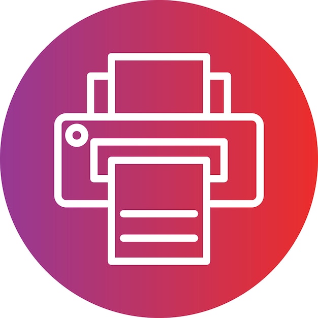 Vector Design Printer Icon Style