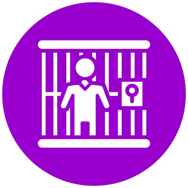 Vector Design Prisoner Icon Style