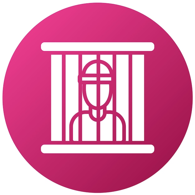 Vector vector design prisoner icon style