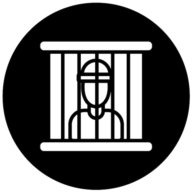 Vector vector design prisoner icon style