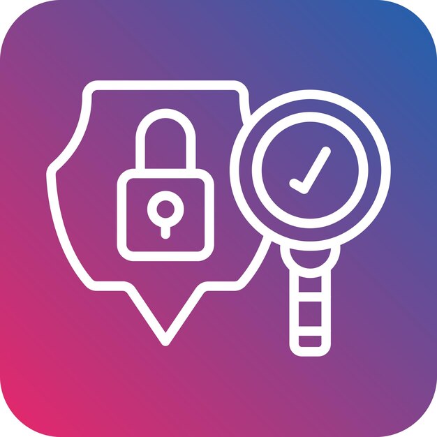 Vector Design Privacy Audit Icon Style