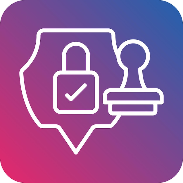 Vector Design Privacy Legislation Icon Style