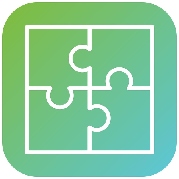 vector design problem solving puzzle icon style