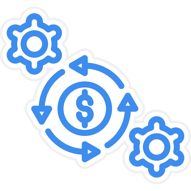 Vector vector design procedure cost icon style