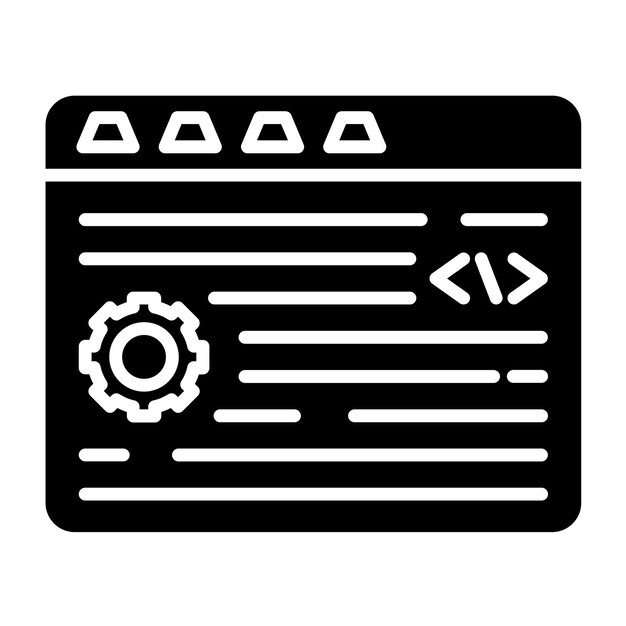 Premium Vector | Vector design programming icon style