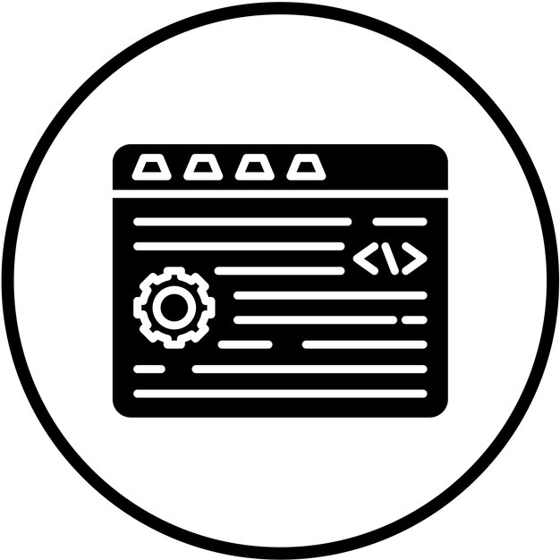 ベクトルデザインプログラミング アイコンスタイル