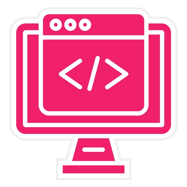 vector design programming icon style