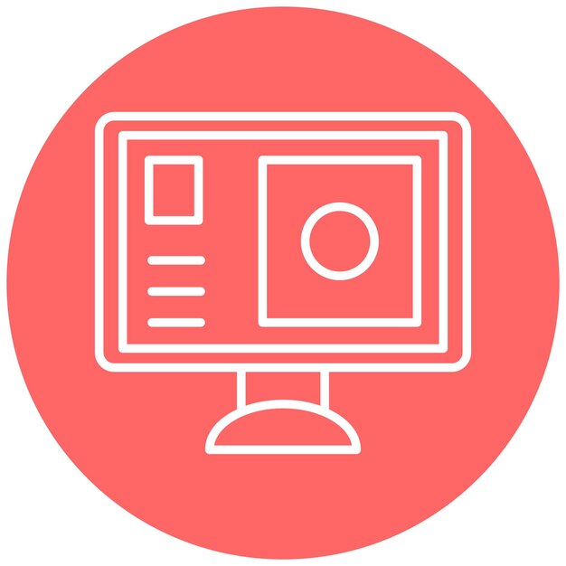 Vector Design Project Dashboard Icon Stijl