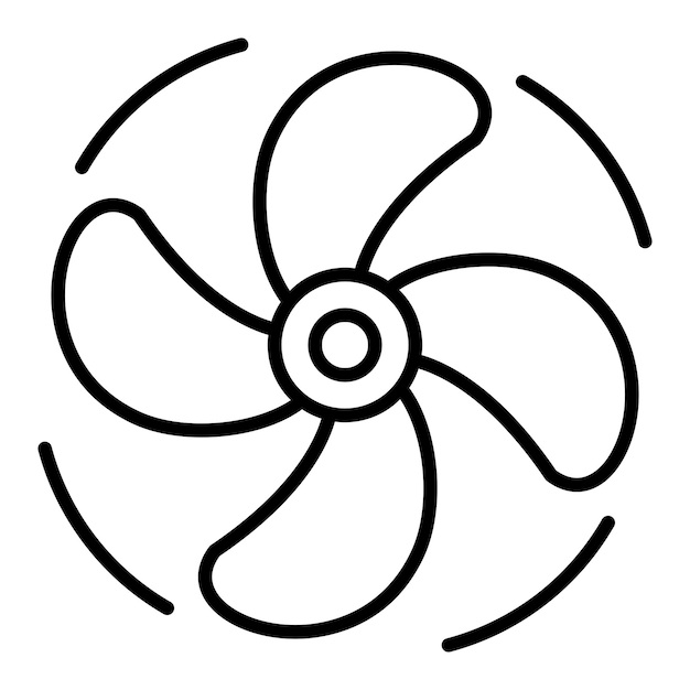 ベクトルデザインプロペラアイコンスタイル