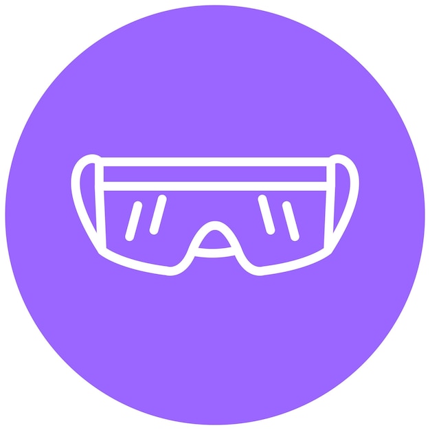 Vector Design Protective Goggle Icon Style