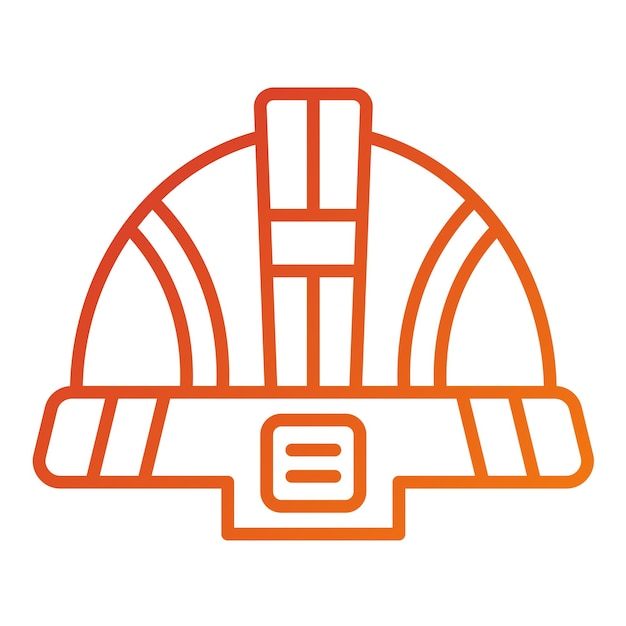 Vector Design Protective Helmet Icon Style