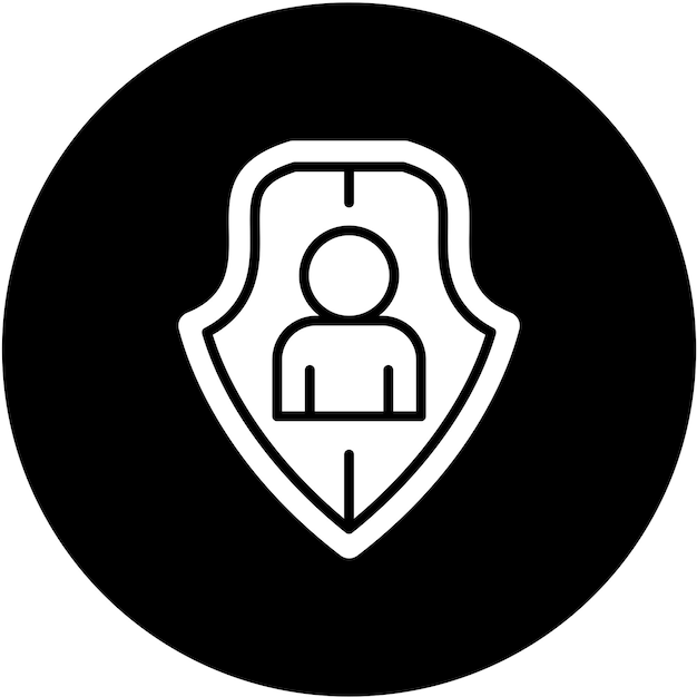 Vector vector design pseudonymisation icon style