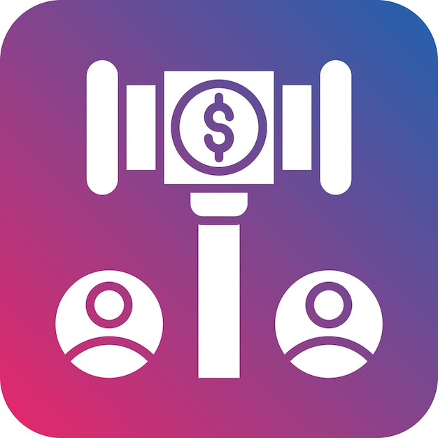 Vector Design Public Auction Icon Style