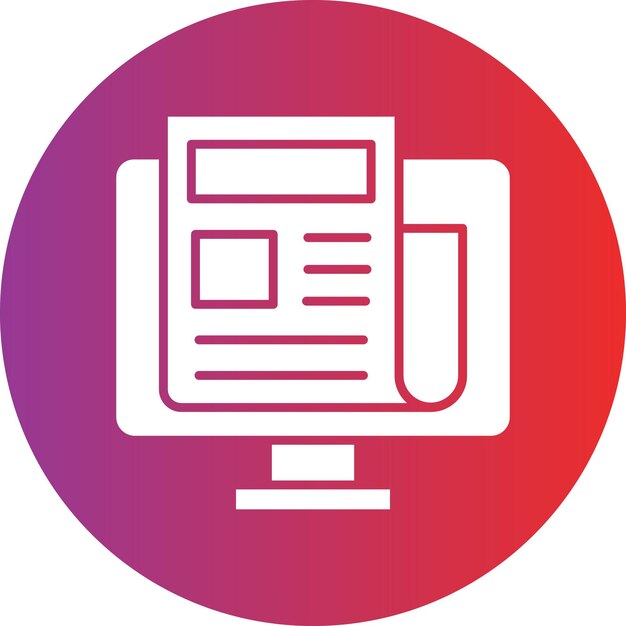 터 디자인 기사 아이콘 스타일 출판