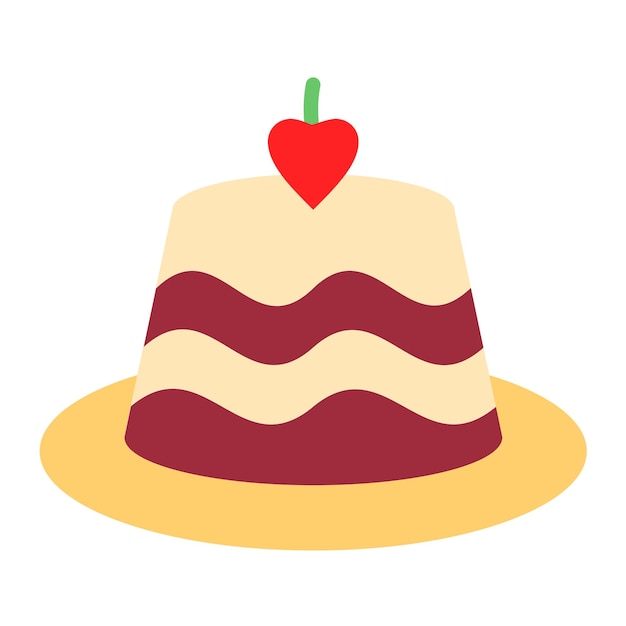 Vector Design Pudding Icon Style