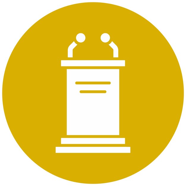 Vector Design Pulpit Icon Stijl
