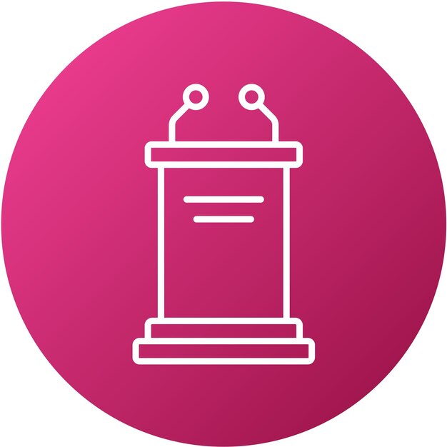 Vector Design Pulpit Icon Stijl