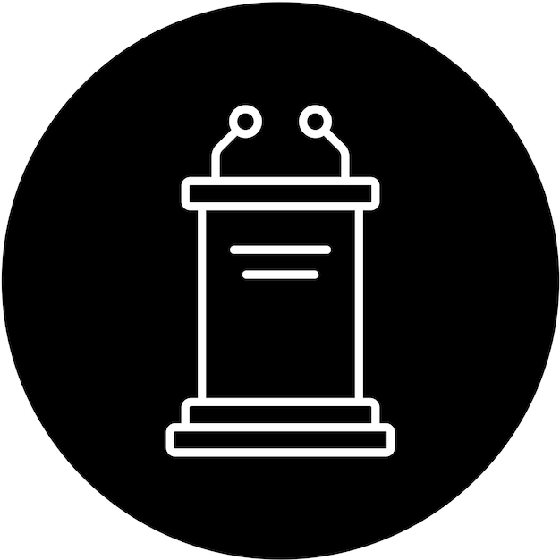 Vector Design Pulpit Icon Stijl