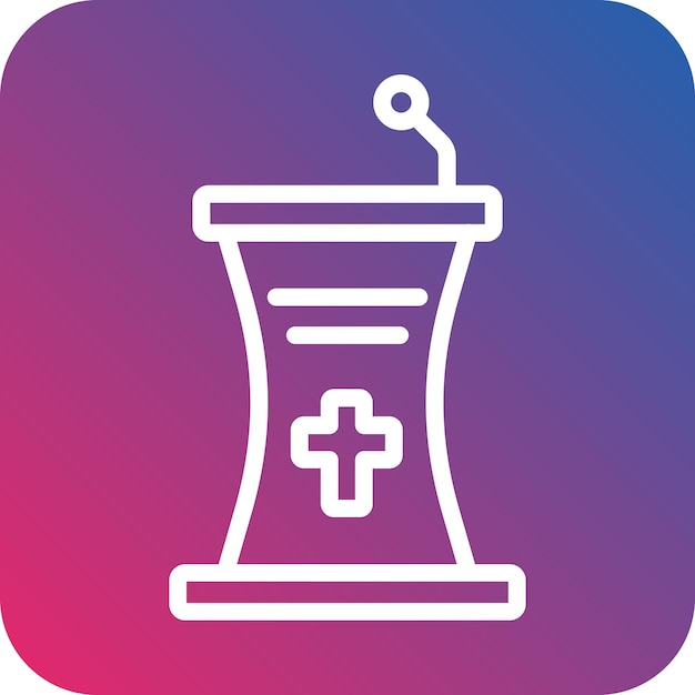 Vector vector design pulpit icon style