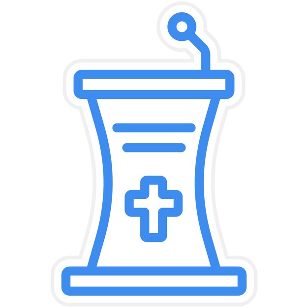 Vector design pulpit icon style