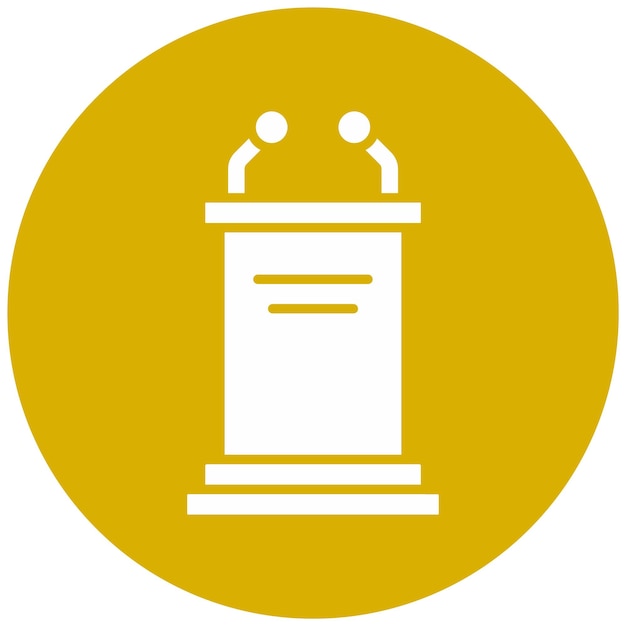 Vector Design Pulpit Icon Style