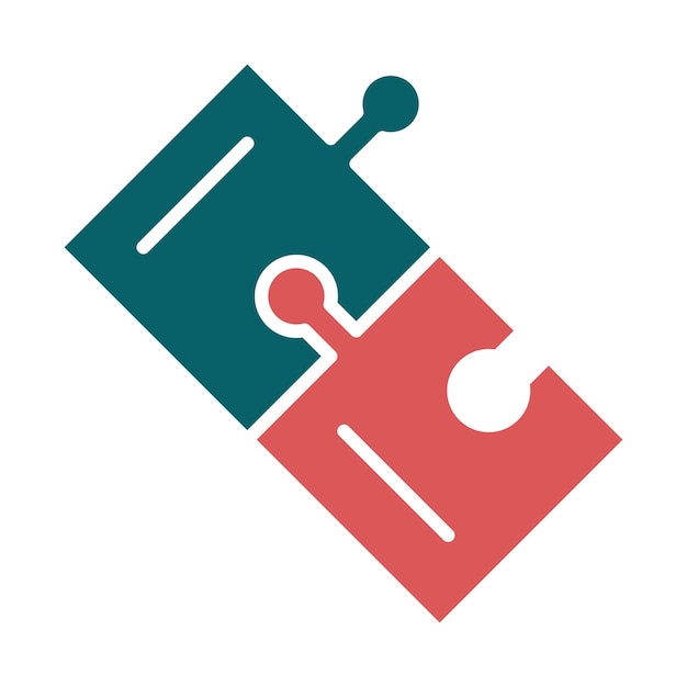 Vector Design Puzzle Icon Stijl