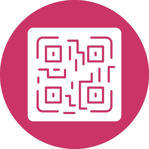 Векторный дизайн QR-кода Стиль иконки