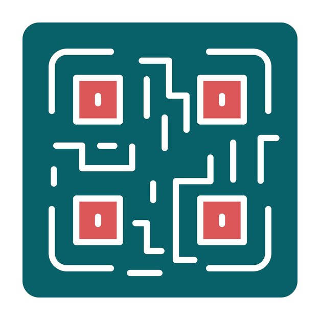 터 디자인 QR 코드 아이콘 스타일