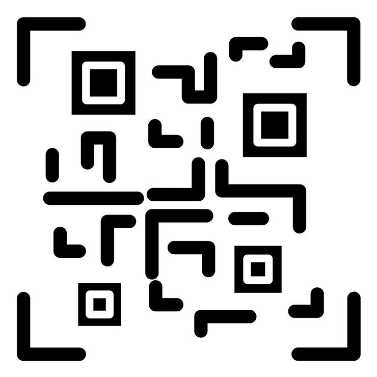 Vector vector design qr code icon style