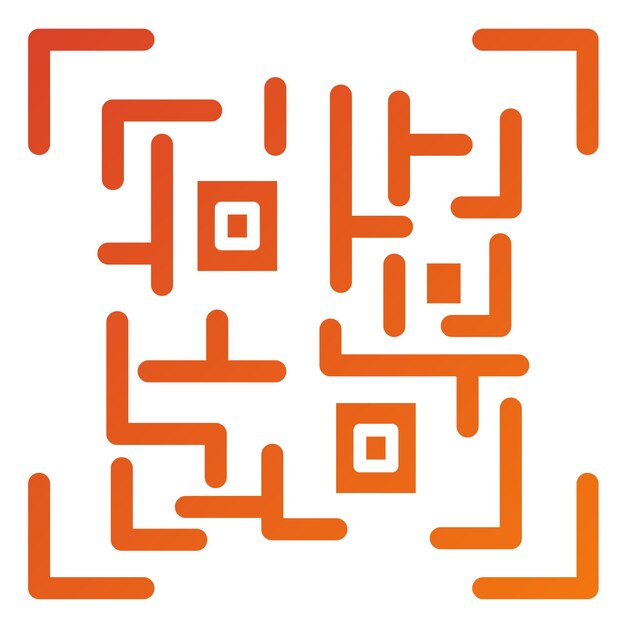 Векторный дизайн Qr Code Icon Style