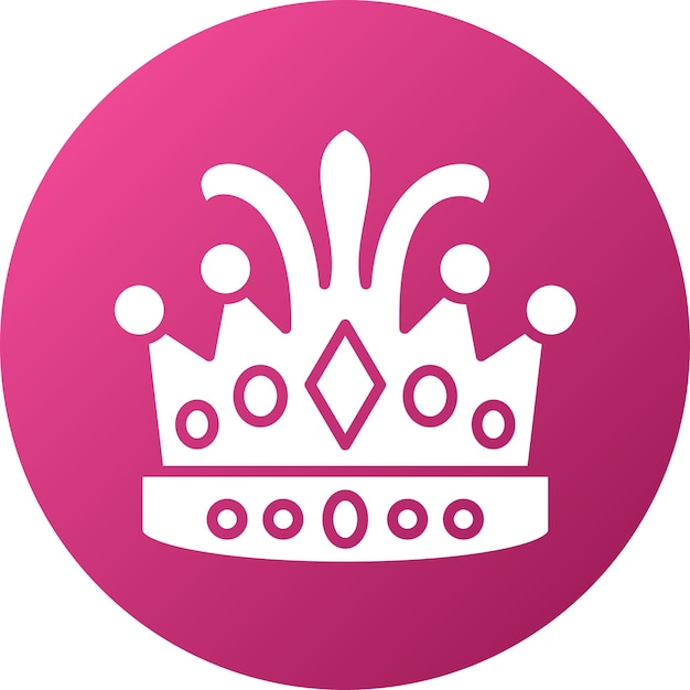 Vector Design Queen Crown Icon Style