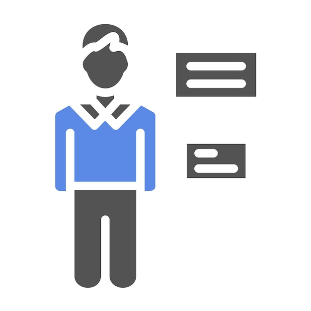 Vector Design Queue Planner Icon Stijl