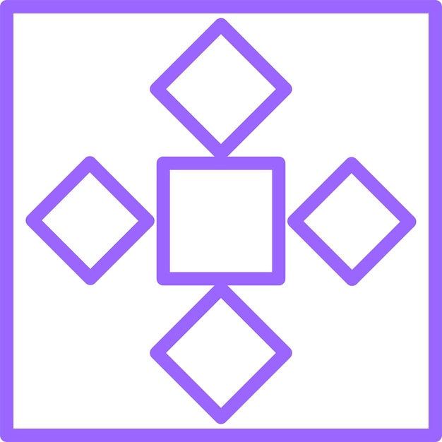 Vector Design Quilt Icon Style