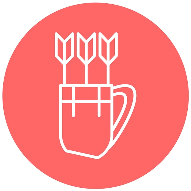 Векторный дизайн Quiver Icon Style