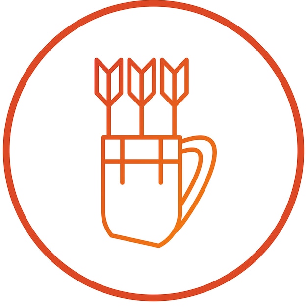Векторный дизайн Quiver Icon Style