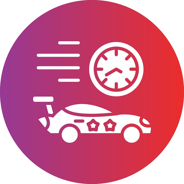 Vector Design Race Stopwatch Icon Style