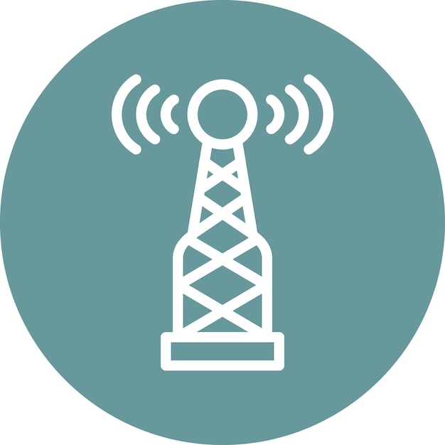 Vector vector design radio antenna icon stijl