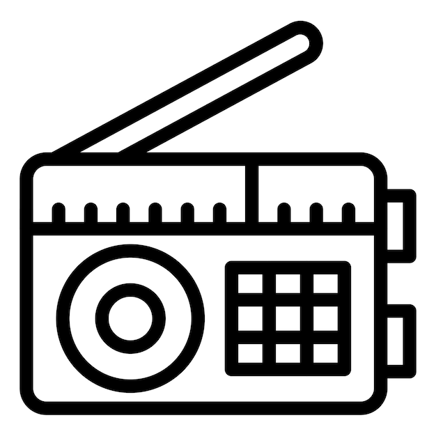 Vector Design Radio Icon Style