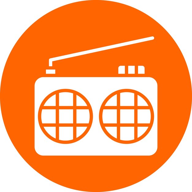 Vector vector design radio icon style