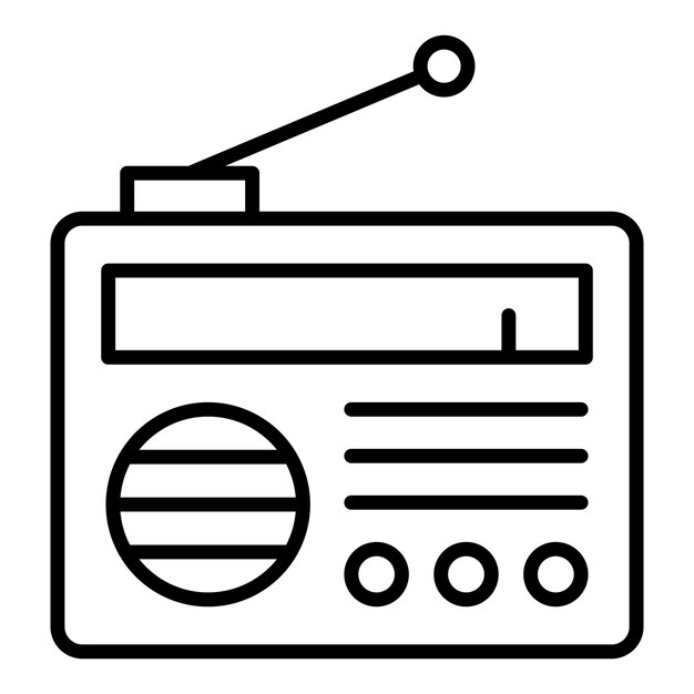 Vector Design Radio Icon Style