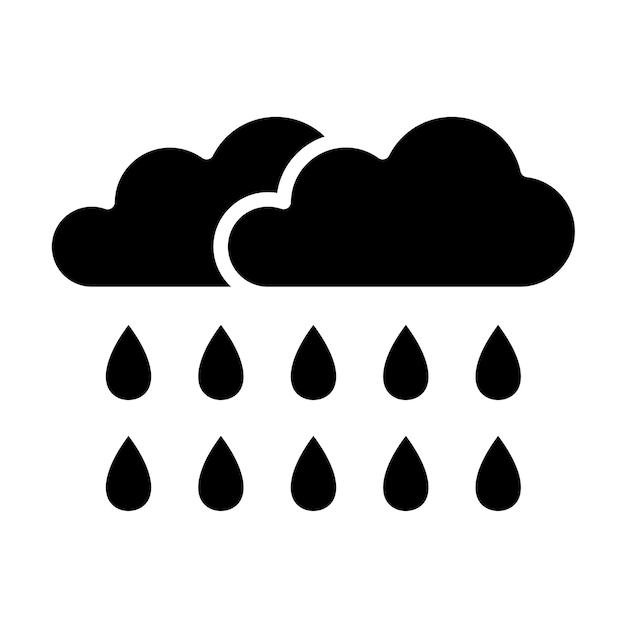 Vector Design Rainy Icon Style