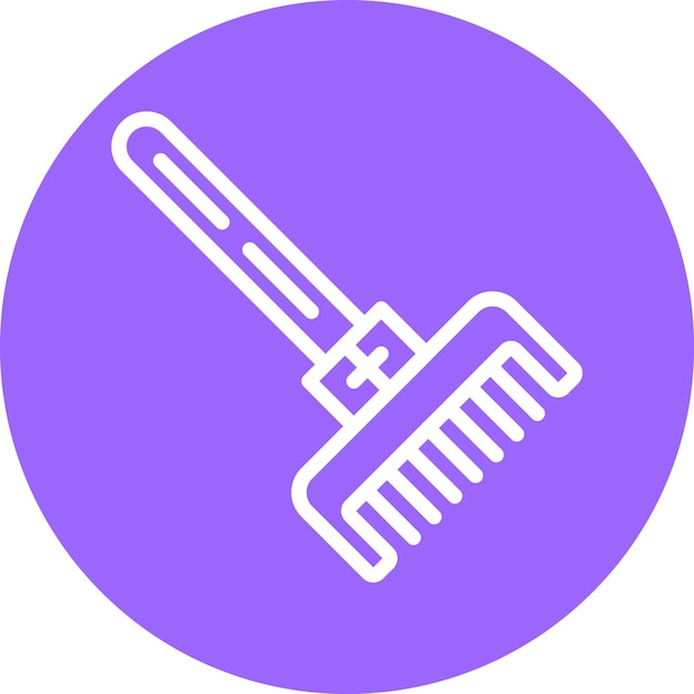 Vector Design Rake Icon Style