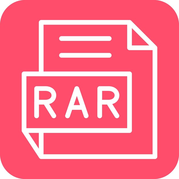 Vector vector design rar icon style