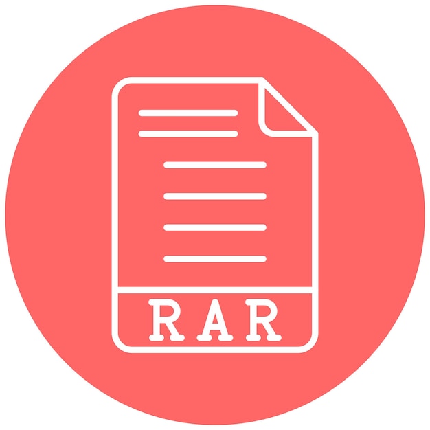 Vector design rar icon style