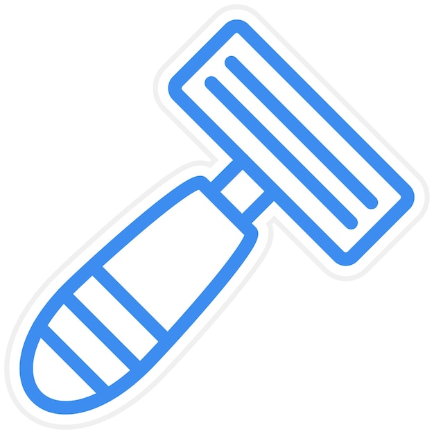 Stile dell'icona del rasoio a progettazione vettoriale
