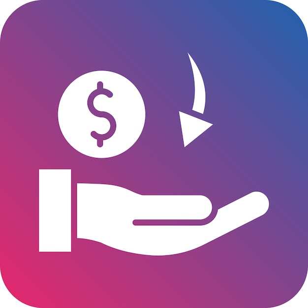 Vector vector design receive money icon style