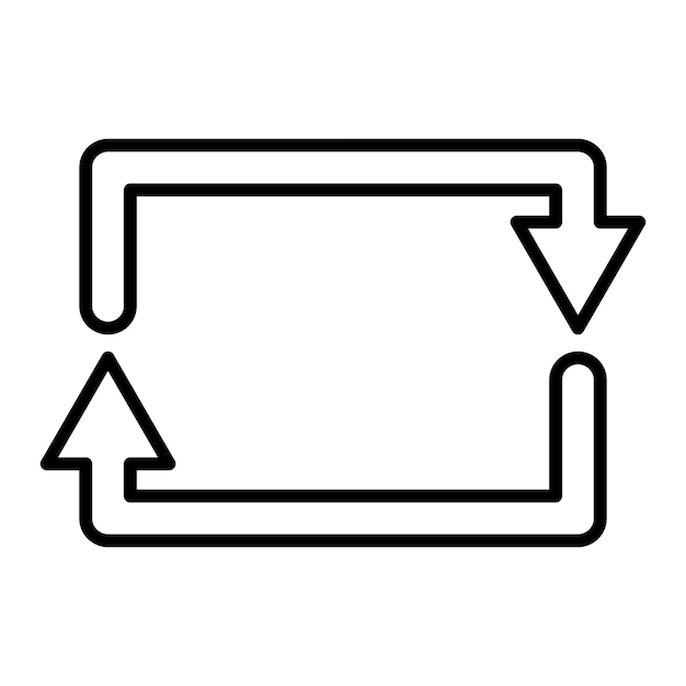 Vector Design Rectangular Arrow Icon Style