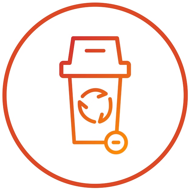 vector design recycle bin icon style