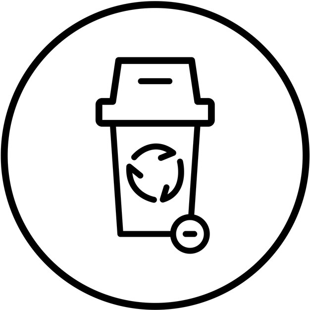 vector design recycle bin icon style